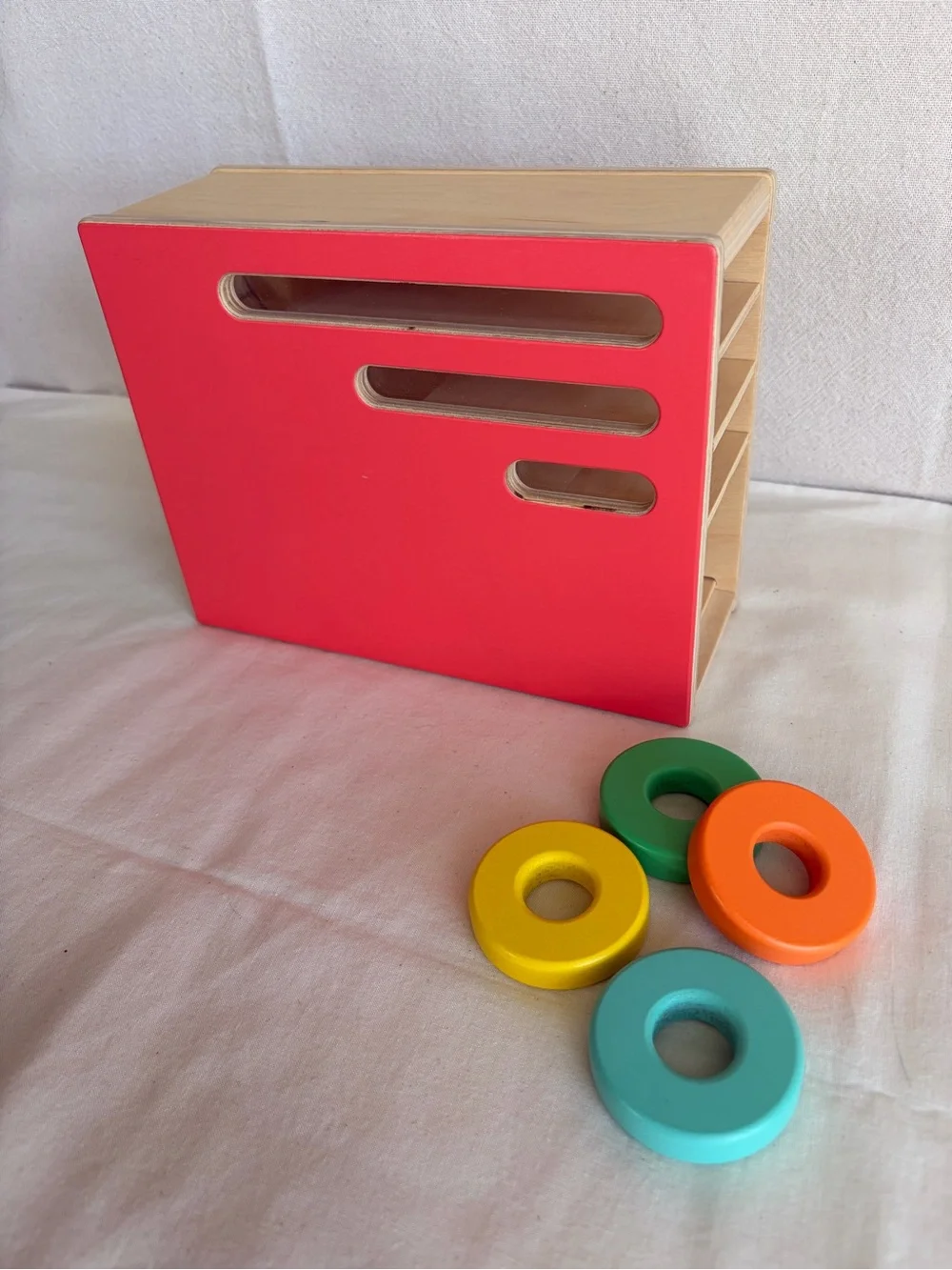 Lovevery Count and Slide Ring Chute Wooden Montessori baby toddler Toy